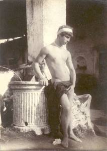 boy at Pompeii